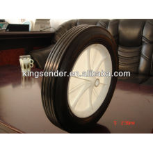 solid rubber spoke wheels